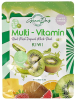 

Маска для лица тканевая Grace Day, Multi-Vitamin Kiwi Mask Pack
