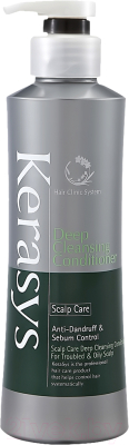 Кондиционер для волос KeraSys Deep Cleansing Освежающий для жирной кожи (600мл)
