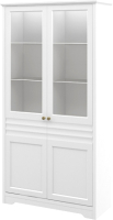 Шкаф с витриной Мебель-Неман Денвер МН-040-14 (белый) - 