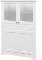 Шкаф с витриной Мебель-Неман Денвер МН-040-15 (белый) - 