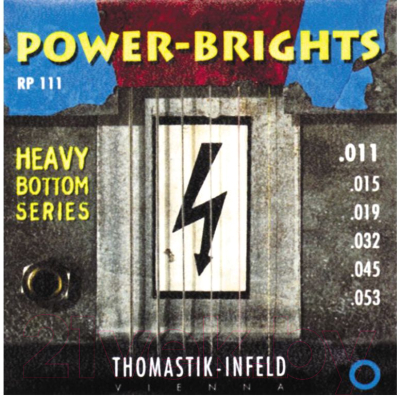 Струны для электрогитары Thomastik Power-Brights Heavy Bottom RP111