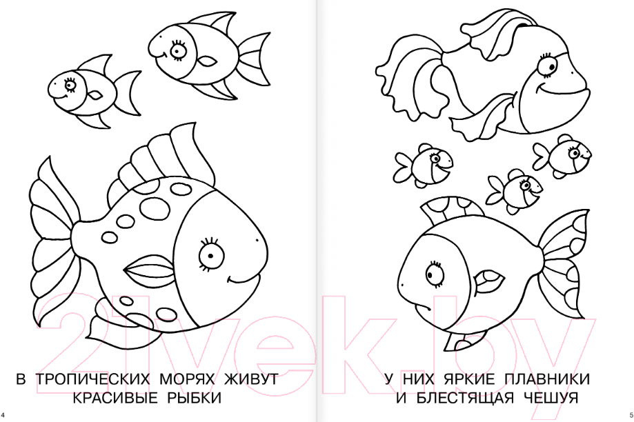 Раскраска АСТ Большая книга раскрасок для девочек (Двинина Л.В.) — фото 4
