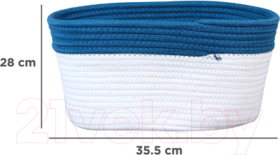Корзина Miniso Bicolor Cotton Rope / 4386