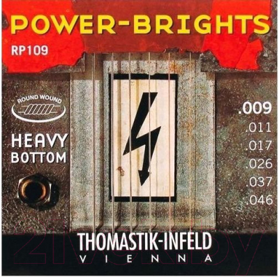 Струны для электрогитары Thomastik Power-Brights Heavy Bottom RP109