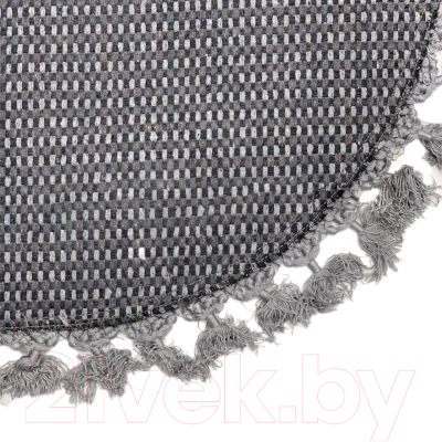 Набор ковриков для ванной и туалета Karven Buket Sacakli Oval / KV 417 (Gri/серый)