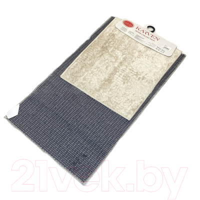 Набор ковриков для ванной и туалета Karven Buket / KV 418 (Bej/бежевый)