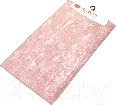 Изображение товара Набор ковриков для ванной и туалета Karven Buket / KV 418 (Pudra/пудра)