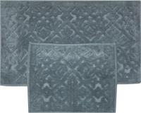Набор ковриков для ванной и туалета Karven Luna / KV 420 (Koyu Gri/темно-серый) - 