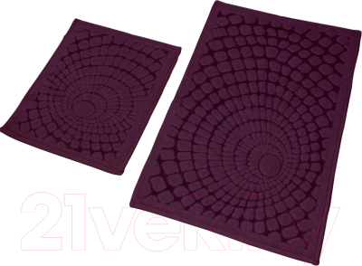 Набор ковриков для ванной и туалета Karven Girdap / KV 421 (Mor/фиолетовый)
