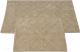 Набор ковриков для ванной и туалета Karven Parke / KV 422 (Vizon/светло-бежевый) - 