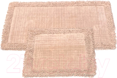 Набор ковриков для ванной и туалета Karven K.M.Ekose / KV 426 (Pudra/пудра)