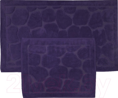 Набор ковриков для ванной и туалета Karven Tas / KV 427 (Mor/фиолетовый)
