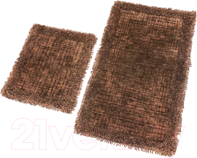 Набор ковриков для ванной и туалета Karven Ekose Eskitme K.M / KV 428 (Tarcin/бежевый)