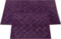 Набор ковриков для ванной и туалета Karven Parke / KV 422 (Mor/фиолетовый) - 