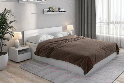 Каркас кровати NN мебель Токио универсальный 160x200 (белый текстурный)