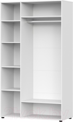 Шкаф NN мебель Токио трехстворчатый (белый текстурный)