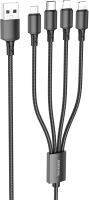 

Кабель, BX72 4в1 2 Lightning+Micro+Type-C