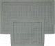 Набор ковриков для ванной и туалета Karven Ekose / KV 424 (Gri/серый) - 