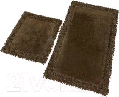 Набор ковриков для ванной и туалета Karven K.M.Duz / KV 425 (Aci Kahve/шоколад)