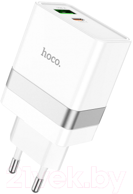 Адаптер питания сетевой Hoco N21 (белый)