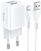 

Зарядное устройство сетевое Hoco, N8 + кабель Micro