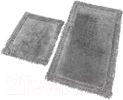 Набор ковриков для ванной и туалета Karven K.M.Duz / KV 425 (Gri/серый)