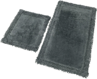 Набор ковриков для ванной и туалета Karven K.M.Duz / KV 425 (Koyu Gri/темно-серый) - 