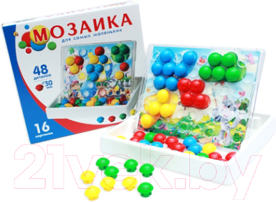 Изображение товара Развивающая игрушка РЫЖИЙ КОТ Мозаика-чемодан / И-7495