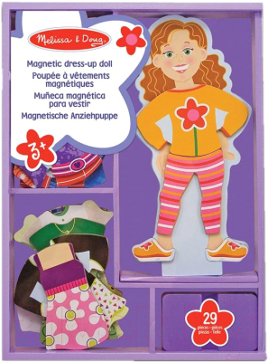 

Развивающая игра Melissa & Doug, Кукла с магнитами для наряжания / 13552