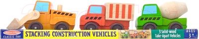 

Набор игрушечных автомобилей Melissa & Doug, Строительная техника / 13076
