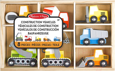 

Набор игрушечных автомобилей Melissa & Doug, Набор строительных машин / 13180