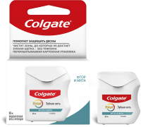 

Зубная нить Colgate, Total фтор и мята