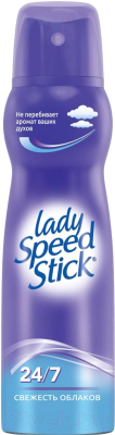 Дезодорант-спрей Lady Speed Stick Свежесть облаков 24/7 (150мл)