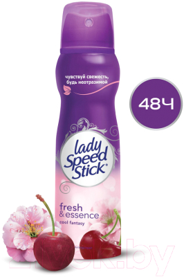 Антиперспирант-спрей Lady Speed Stick Fresh and Essence Cool Fantasy вишня (150мл)
