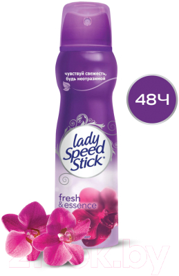 Антиперспирант-спрей Lady Speed Stick Fresh&Essence с ароматом вдохновленным черной орхидеей (150мл)