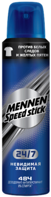 Антиперспирант-спрей Mennen Speed Stick Невидимая защита 24/7 (150мл)