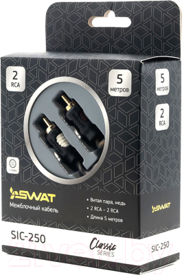 Межблочный кабель для автоакустики Swat SIC-250