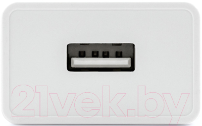 Зарядное устройство сетевое Mirex U16i + кабель AM-8pin Lightning / 13701-U16iWH (1м, белый)