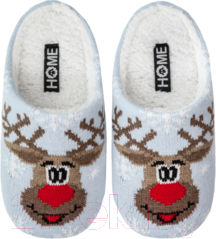 Изображение товара Тапочки домашние детские HOME Line 03Т-405 (р.32-34, Олень, голубой)