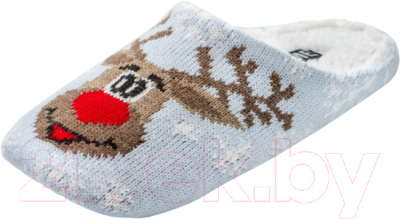 Изображение товара Тапочки домашние детские HOME Line 03Т-405 (р.32-34, Олень, голубой)