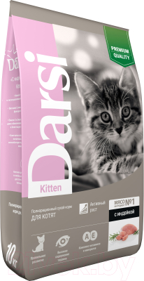 Сухой корм для кошек Darsi Kitten Телятина / 58594 (10кг)