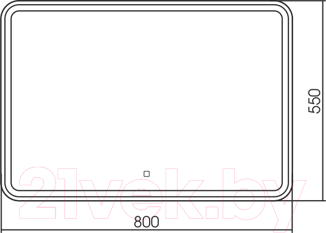 Зеркало Silver Mirrors Давид 80x55 / LED-00002533