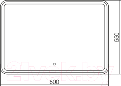 Зеркало Silver Mirrors Давид 80x55 / LED-00002533