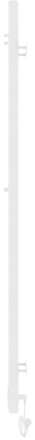Полотенцесушитель электрический Laris Прайм ЧК Дуэт Круг 80x1200 (белый муар, правый)