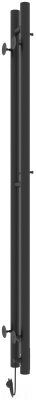 Полотенцесушитель электрический Laris Прайм ЧКЧ Дуэт Круг 80x1200 (черный муар, левый)