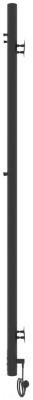 Полотенцесушитель электрический Laris Прайм ЧКЧ Дуэт Круг 80x1200 (черный муар, правый)