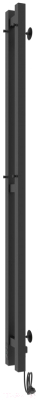 Полотенцесушитель электрический Laris Прайм ЧКЧ Дуэт 80x1200 (черный муар, левый)