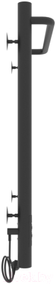 Полотенцесушитель электрический Laris Прайм ЧКЧ П6 400x600 (черный муар, левый)