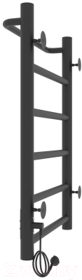 Полотенцесушитель электрический Laris Прайм ЧКЧ П6 400x600 (черный муар, правый)
