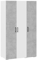 Шкаф ТриЯ Нео 3-х дверный (белый/ателье светлый/белый/ателье светлый) - 